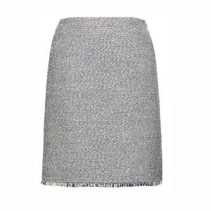Banana Republic Navy Tweed Mini Skirt
